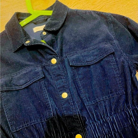 ZARA KIDS GIRLS CORDUROY SHIRT DRESS - Picture 3 of 6